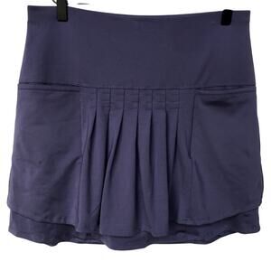 Lucky in Love Purple Pleated and Layered Athletic Skort size M